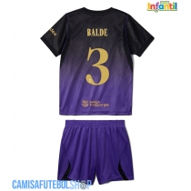 Camisa de time de futebol Barcelona Alejandro Balde #3 Replicas 2º Equipamento Infantil 2026-27 Manga Curta (+ Calças curtas)